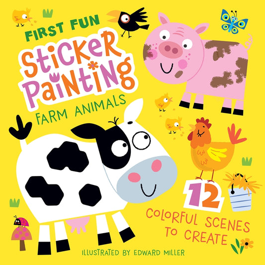 First Fun Sticker Painting: Farm Animals