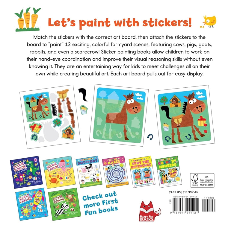 First Fun Sticker Painting: Farm Animals