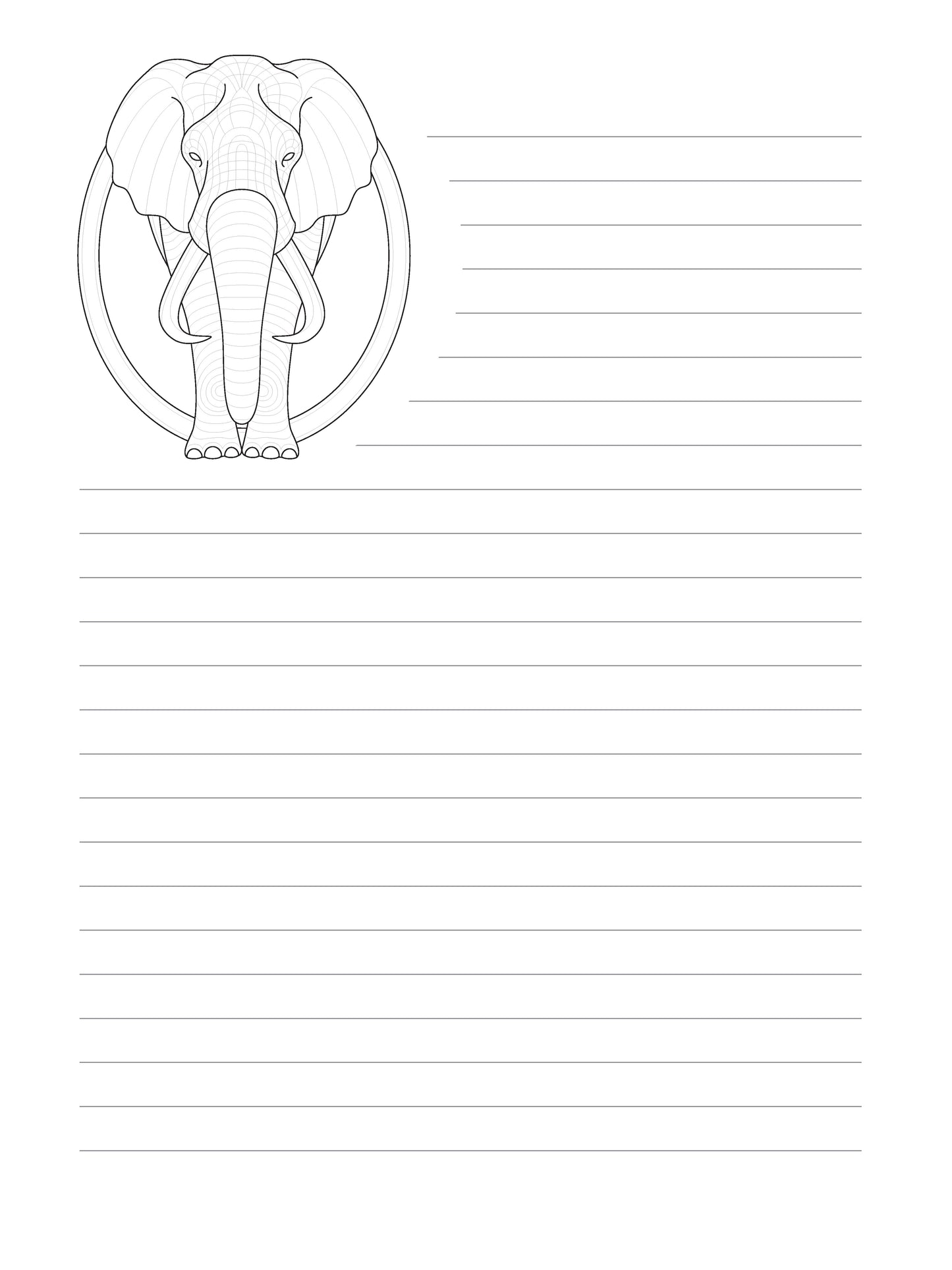 TangleEasy Lined Journal Elephant