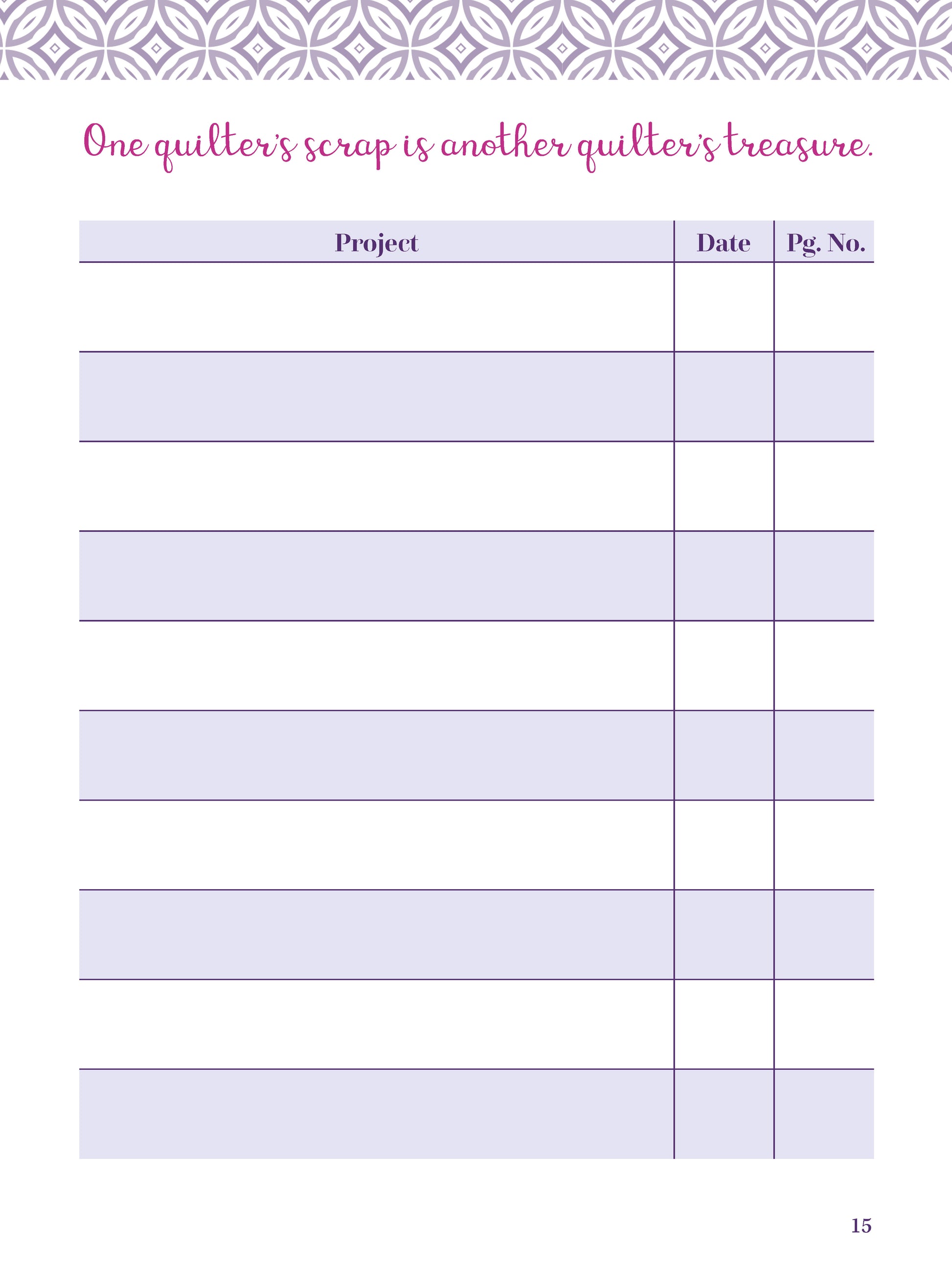 My Quilting Journal - Fox Chapel Publishing Co.