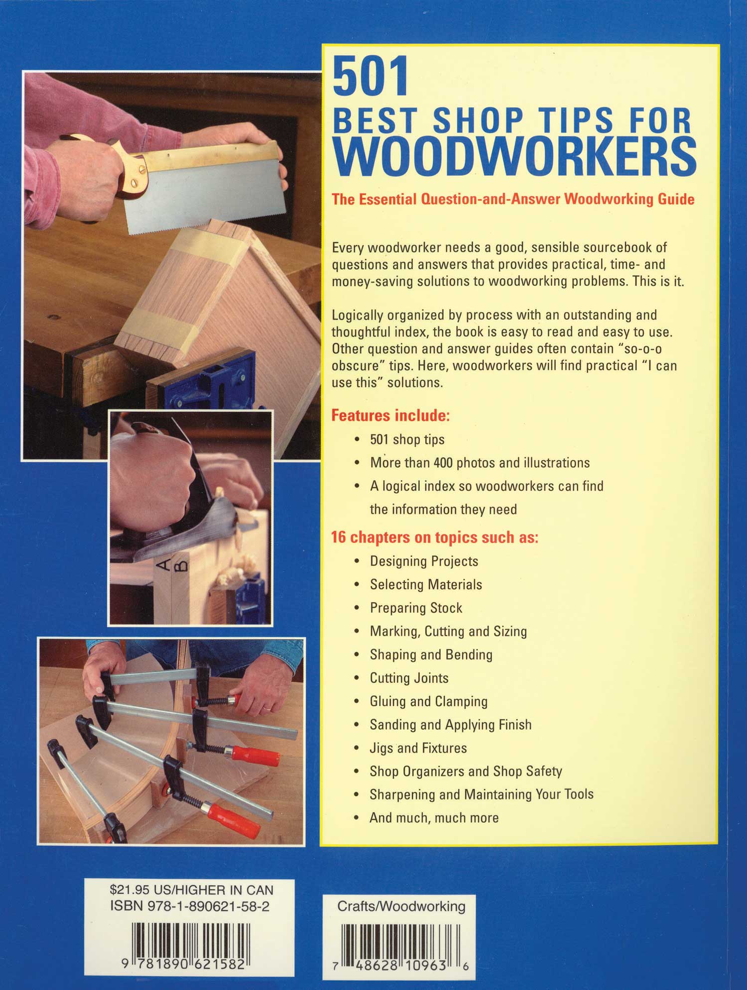 501 Best Shop Tips for Woodworkers - Fox Chapel Publishing Co.