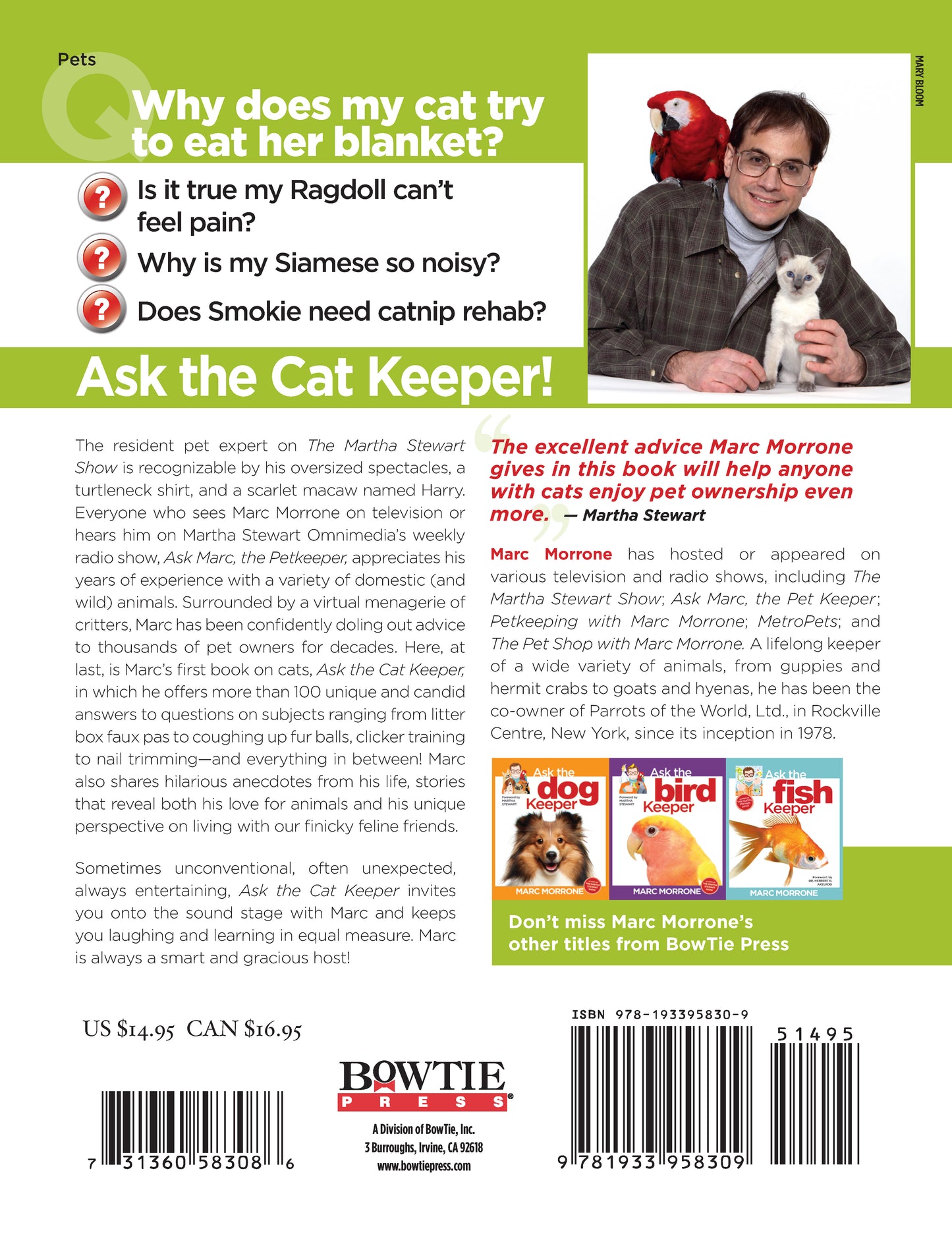 Marc Morrone's Ask the Cat Keeper