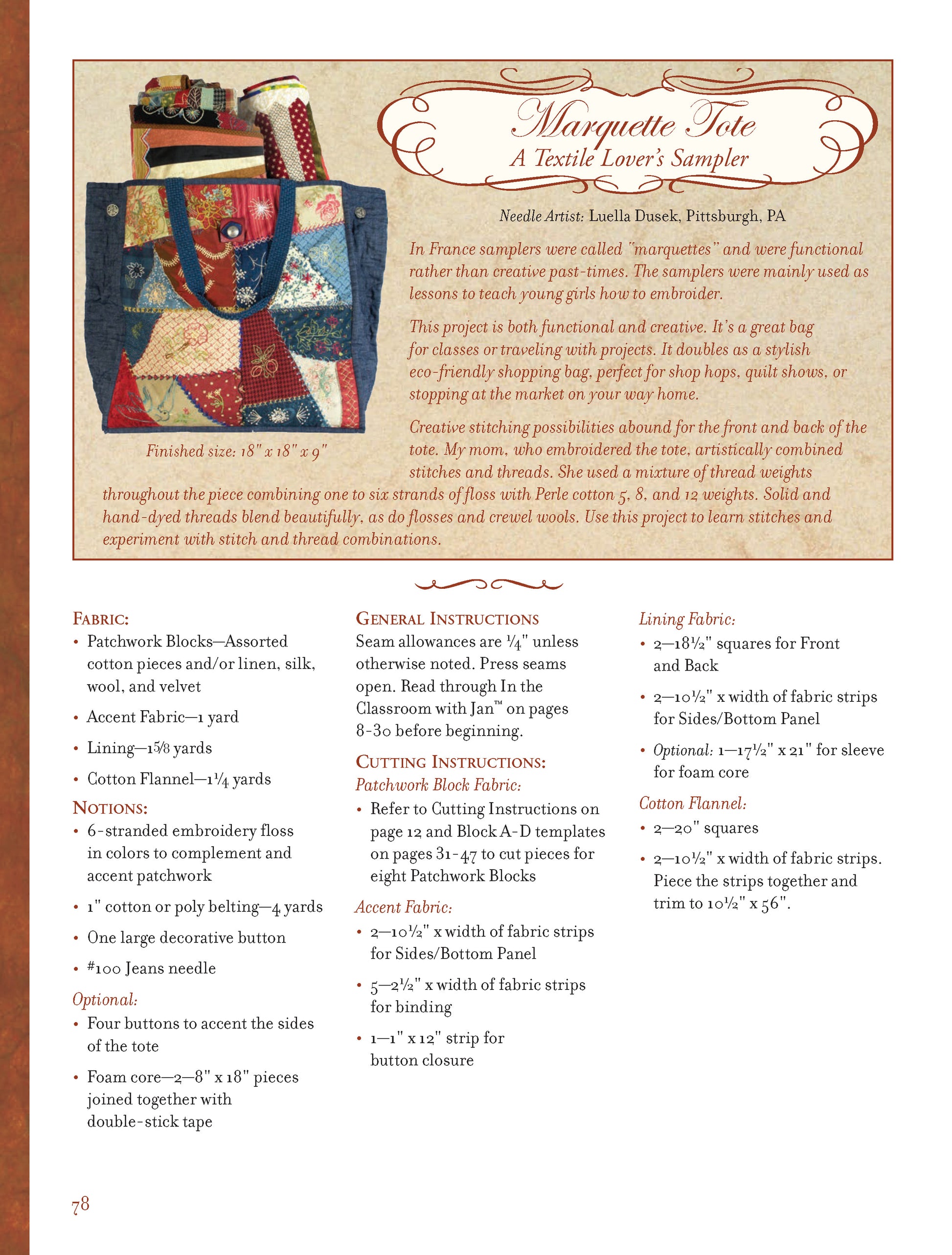 Embroidery & Patchwork Revisited - Fox Chapel Publishing Co.