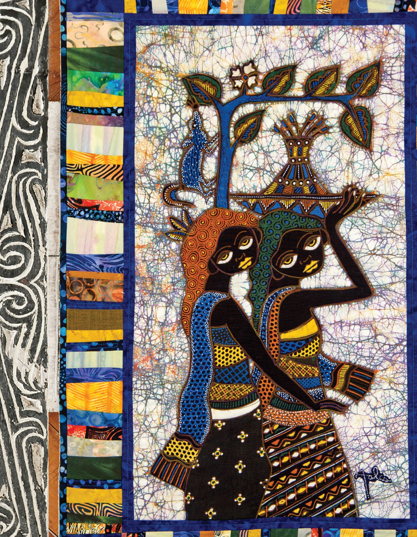 Colorful Batik Panel Quilts