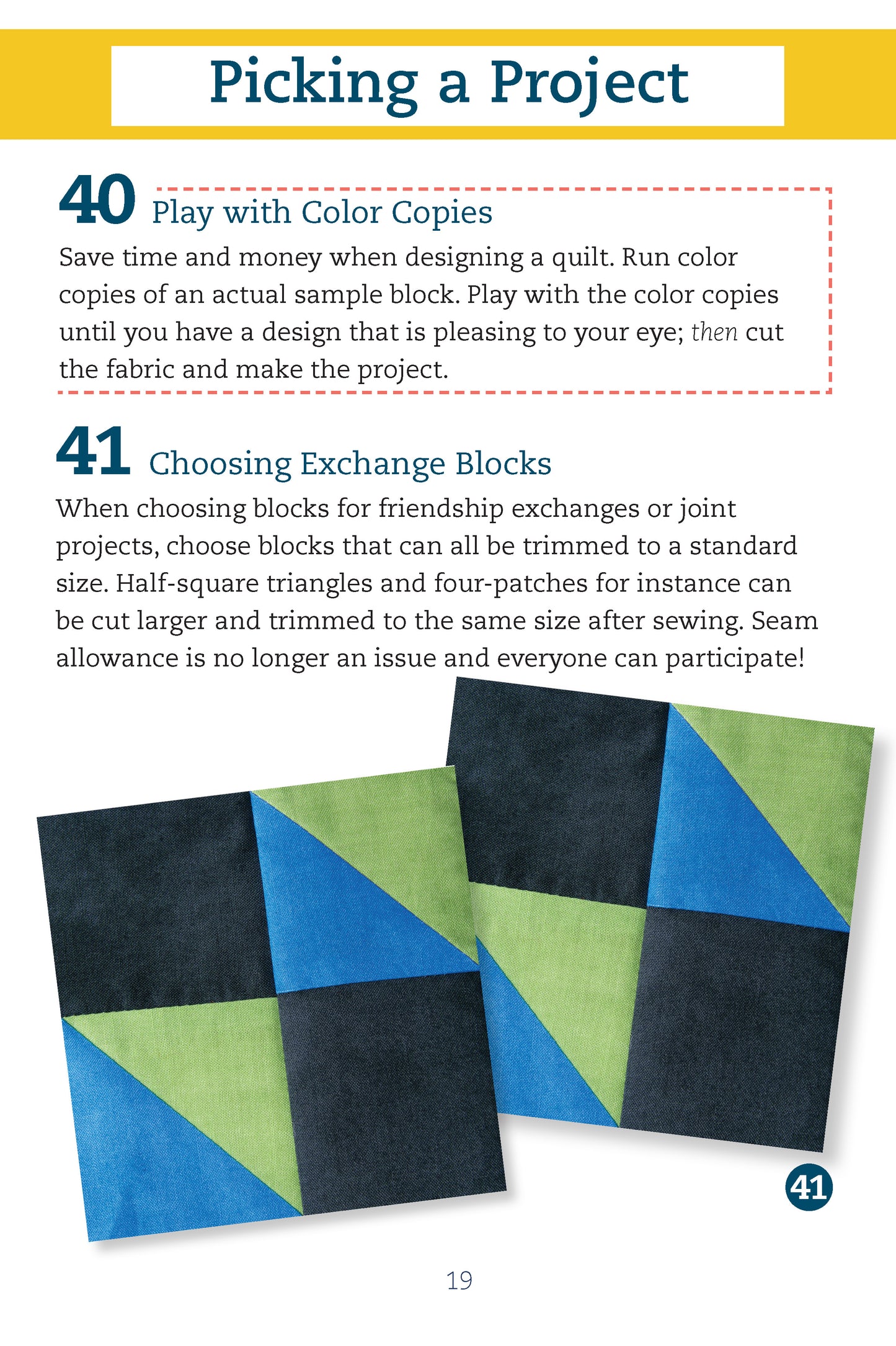 Pocket Guide to Quilting Tips & Tricks