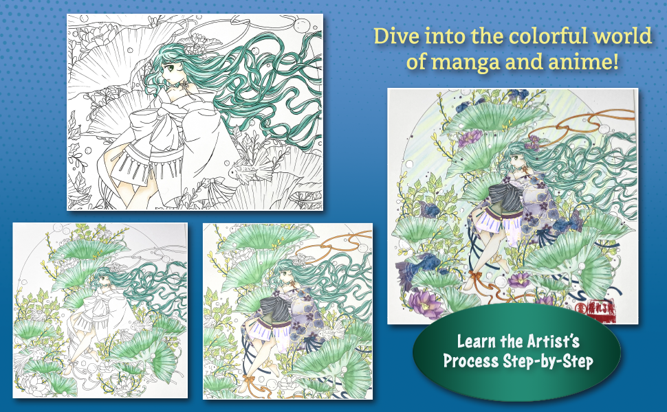 Magnificent Manga Coloring Book