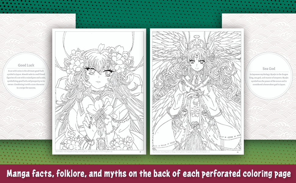 Magnificent Manga Coloring Book