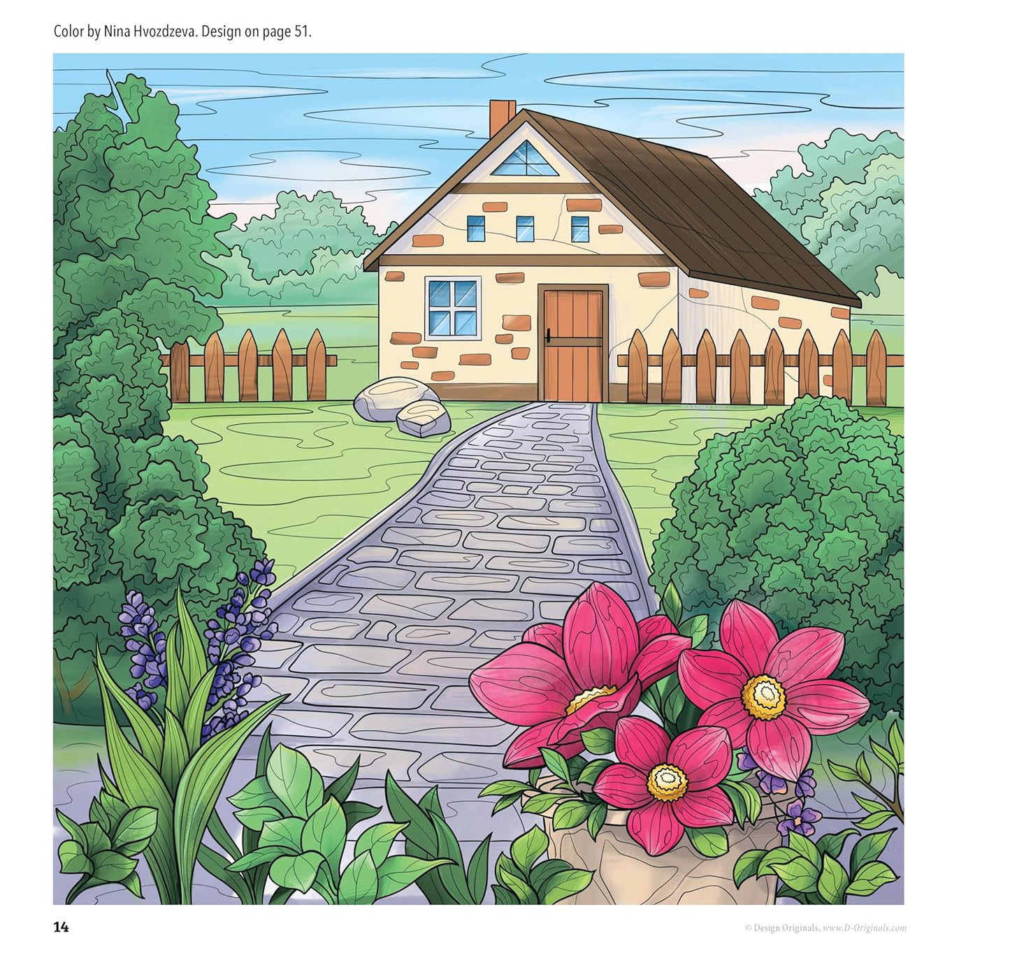 Serenity Garden Coloring Book