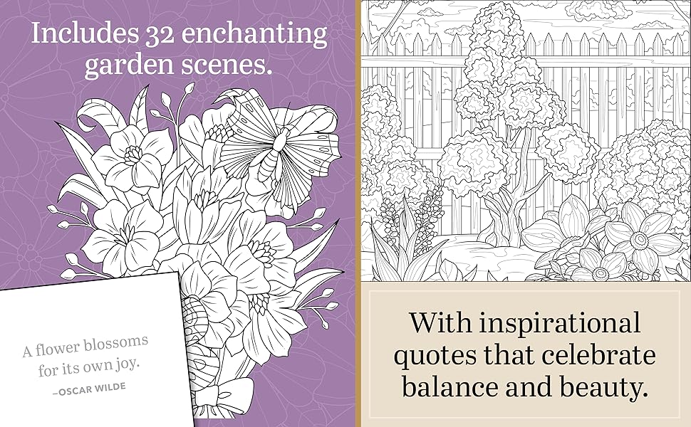 Serenity Garden Coloring Book