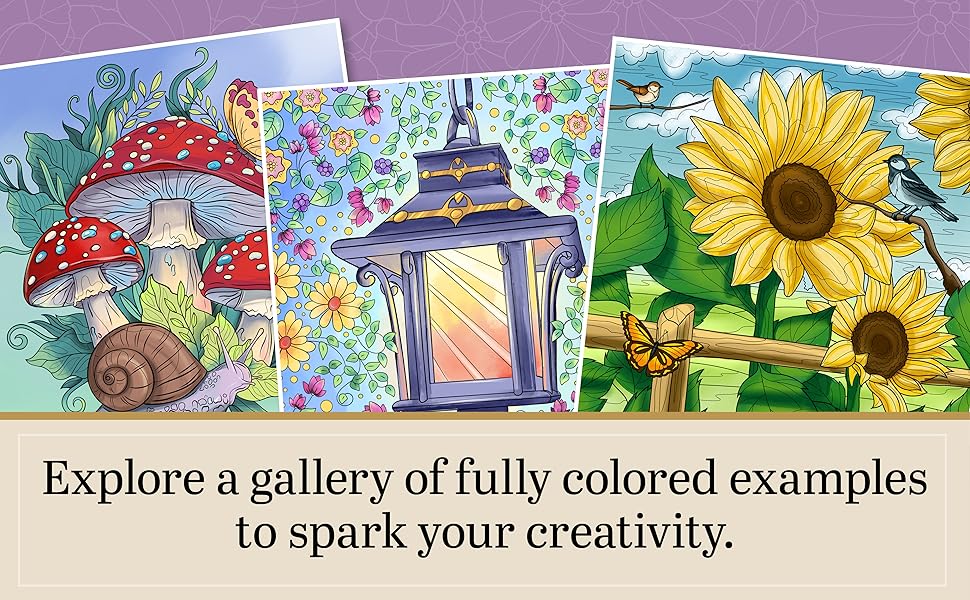 Serenity Garden Coloring Book