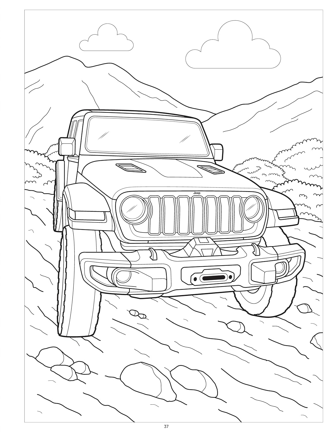 Super Cool All-Terrain Jeep® Coloring Book