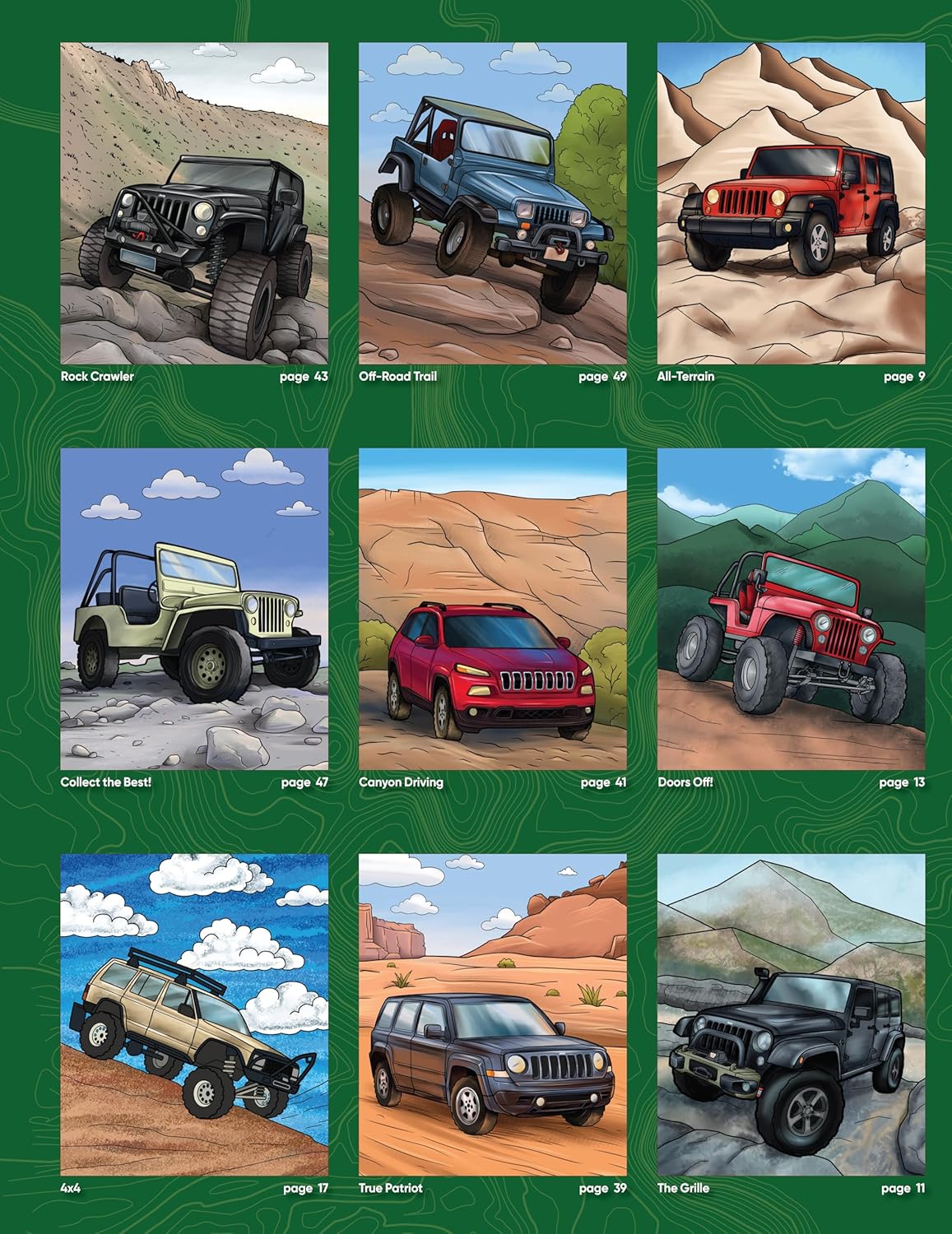 Super Cool All-Terrain Jeep® Coloring Book
