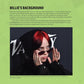Photo of Billie Eilish at a Variety event paired with text outlining her rise to fame, academy award win, and songwriting journey.