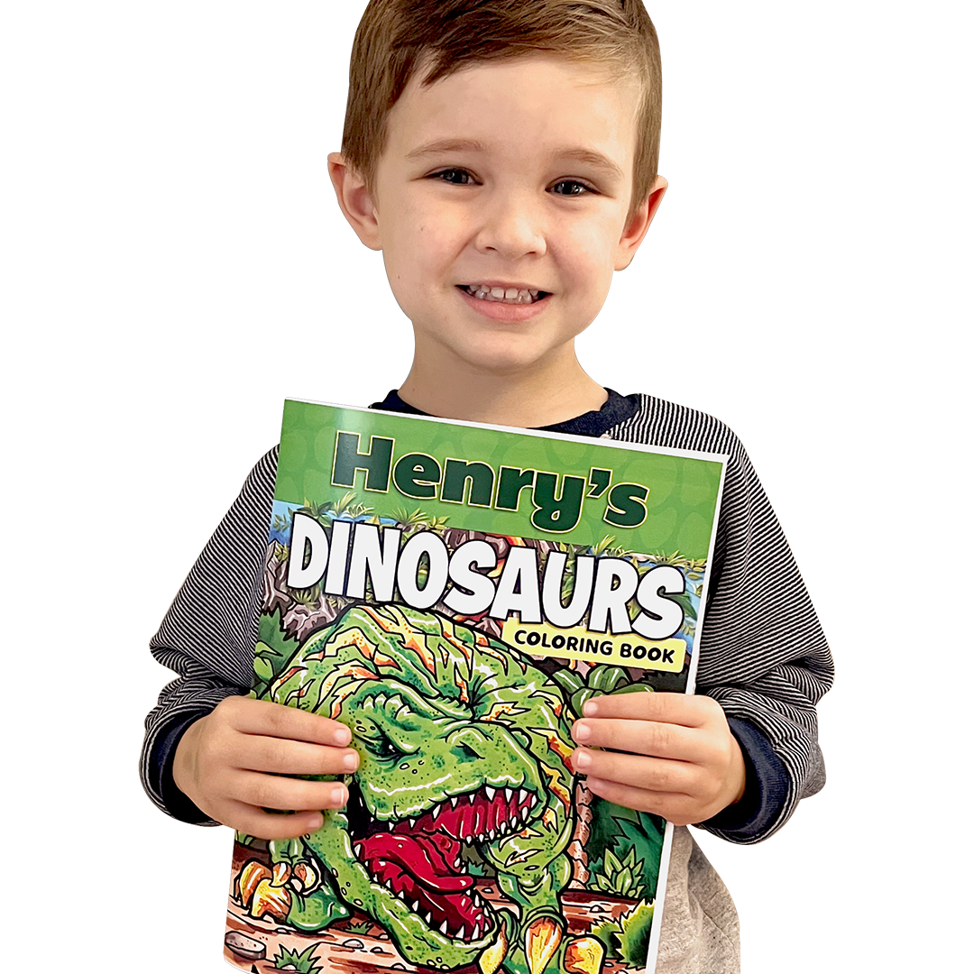 Dinosaurs Coloring Book Customized