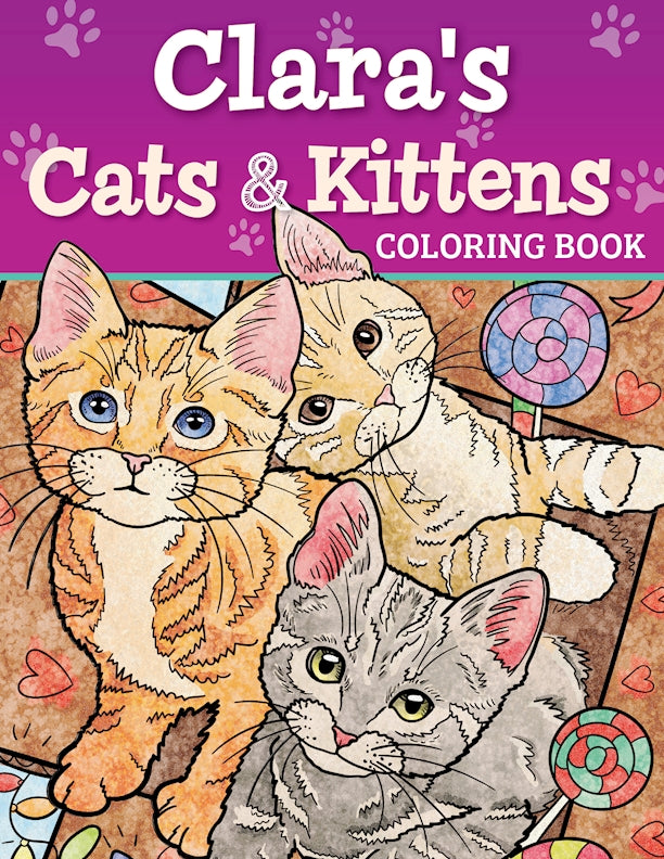 Cats and Kittens Coloring Book Customized