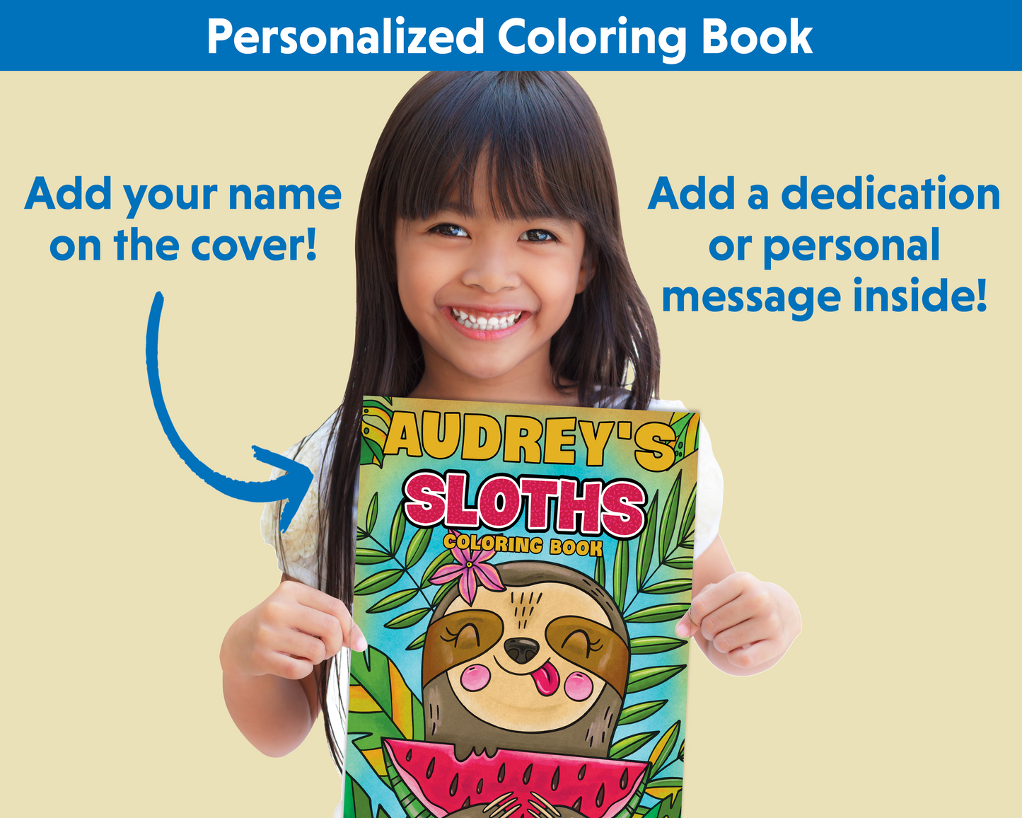 Sloths Coloring Book Customized