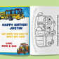 Super Cool Trucks, Tractors. and Cars Coloring Book Customized