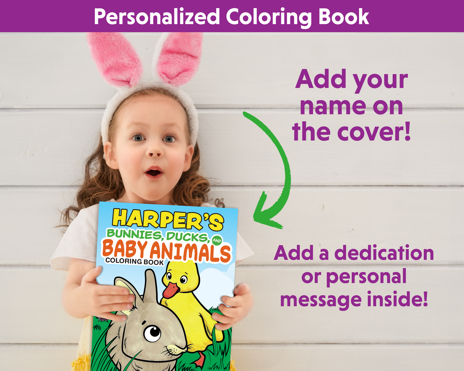 Bunnies, Ducks, and Baby Animals Coloring Book Customized - Fox Chapel Publishing Co.