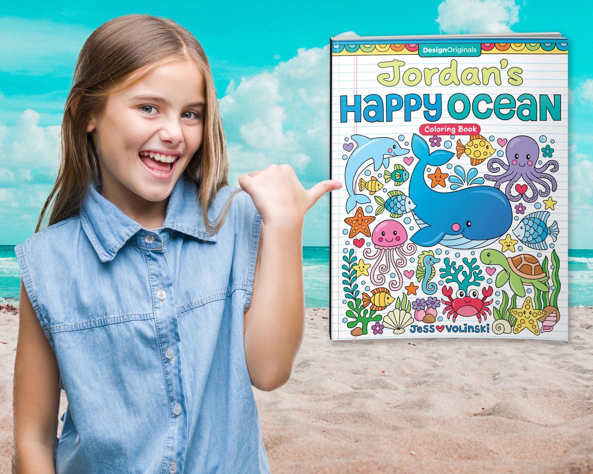 Notebook Doodles Happy Ocean Coloring Book Customized - Fox Chapel Publishing Co.