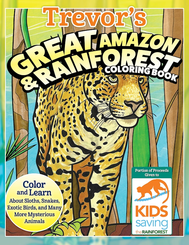 Great Amazon & Rainforest Coloring Book Customized