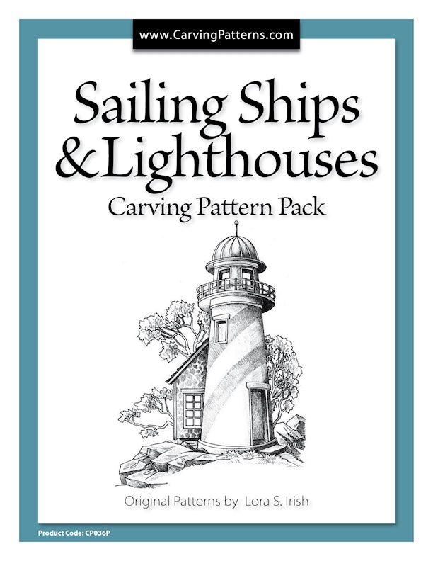 Lora S. Irish Sailing Ships and Lighthouses Pattern Pack - Printed