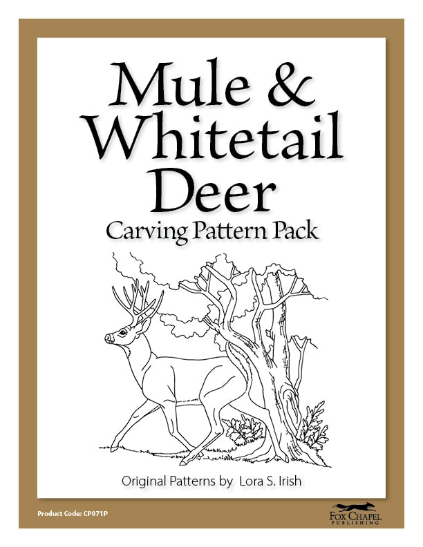 Mule Patterns Mule & Whitetail Deer Pattern Pack - Printed | Fox Chapel Publishing Co.