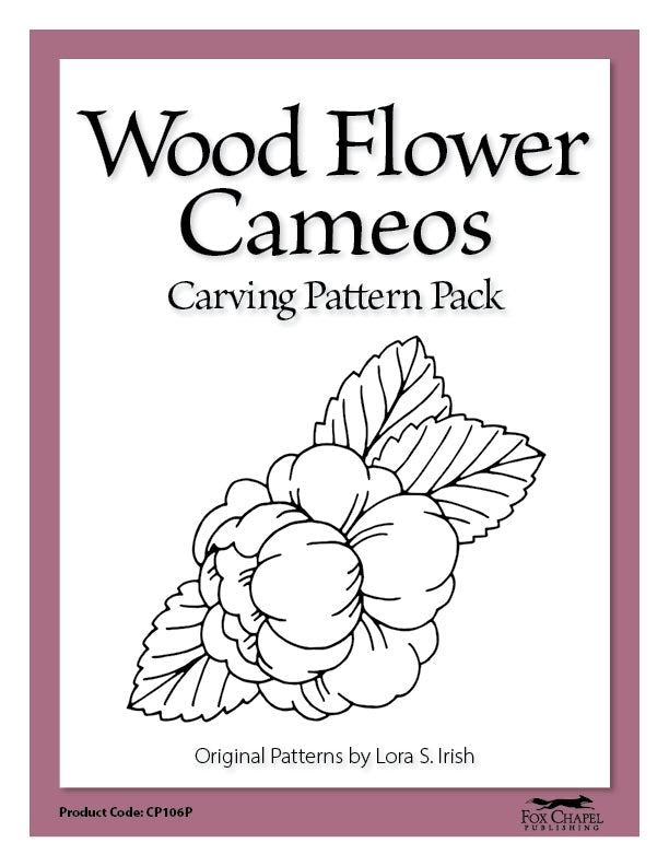 Wood Flowers Cameos Pattern Pack - Printed