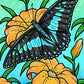 Annabella the Butterfly Coloring Poster