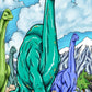 Brachiosaurus Dinosaur 18x24 Coloring Poster