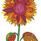 Sunflower, In the Meadow Coloring Poster