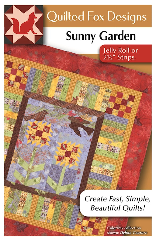 Sunny Garden Strip Happy Quilt Pattern