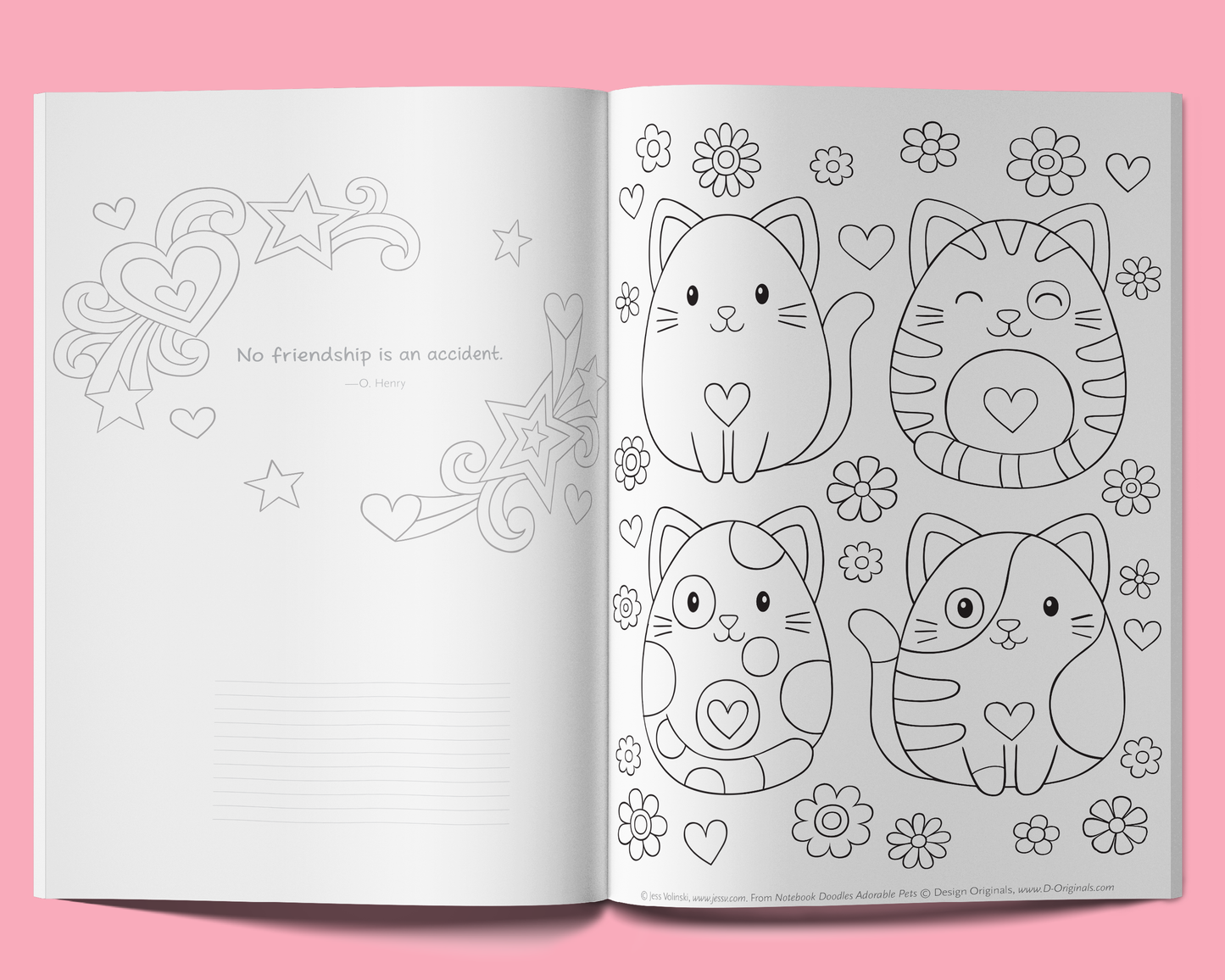 Notebook Doodles Adorable Pets Customized