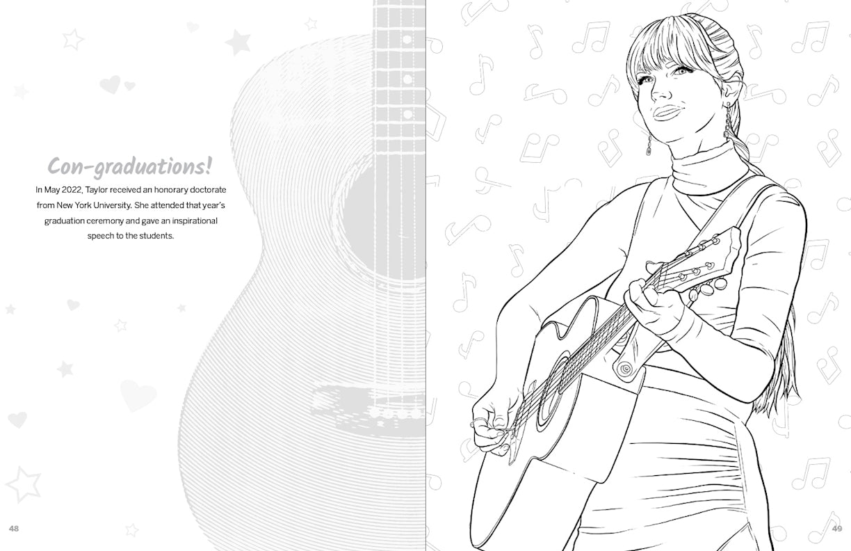 SUPER FAN-tastic Taylor Swift Coloring & Activity Book: 30+ Coloring Pages,  Photo Gallery, Word Searches, Mazes, & Fun Facts (Design Originals) For  Swifties of All Ages - Perforated Pages: Jessica Kendall: 9781497206861