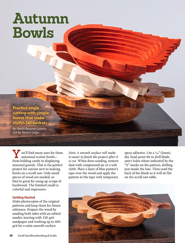 Scroll Saw Woodworking & Crafts Issue 96 Fall 2024