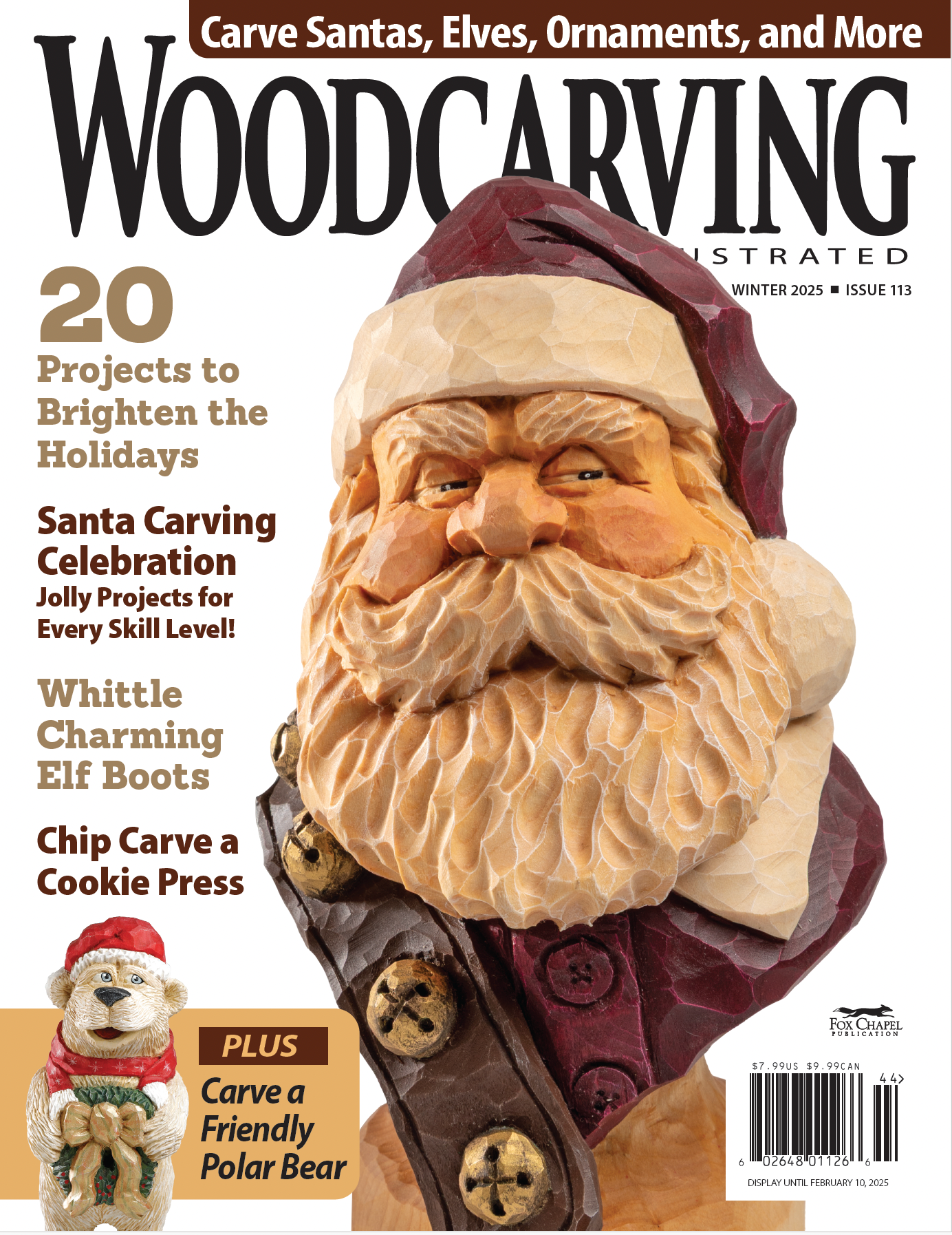 Woodcarving Illustrated Issue 113 Winter 2025