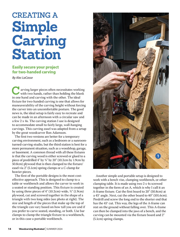 Woodcarving Illustrated Issue 108 Fall 2024